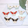 Zinc Alloy Enamel Butterfly Jewelry Pendant ENAM-TAC0007-08A-2