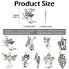 45Pcs 9 Styles Tibetan Style Alloy Pendants FIND-CJ0005-73-2