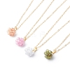 Cubic Zirconia Pendant Necklaces and Stud Earrings Jewelry Sets SJEW-JS01211-4