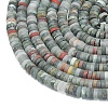 Natural African Bloodstone Beads Strands G-P575-B11-4x1mm-3