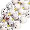 Natural Fire Crackle Agate Beads Strands GG-CBAE0EB-07-2