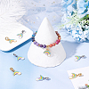 8Pcs 2 Colors 304 Stainless Steel European Dangle Charms STAS-DC0010-74-5