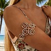 Iron Spiral Knot Upper Arm Cuff Bangles for Women WG4ED01-01-3