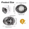 Alloy Oval Belt Buckles BUTT-WH0024-005AS-2