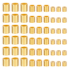 90Pcs 3 Size Sterling Silver Tube Beads STER-PH0001-30G-1