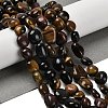 Natural Tiger Eye Beads Strands G-P497-01E-46-2