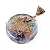 Transparent Epoxy Resin Alchemy Pendants RESI-T049-05-2