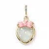 Opaque Resin Pendants KK-G406-51G-03-1