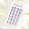 304 Stainless Steel Hoop Earrings EJEW-L302-02P-02-3