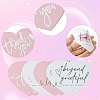 4 Bags 4 Styles Coated Paper Thank You Greeting Card DIY-FS0007-88-3