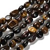 Natural Tiger Eye Beads Strands G-P497-01E-46-1