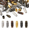 120Sets 6 Styles Column Brass Screw Clasps KK-KS0001-22-1