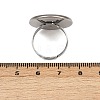 304 Stainless Steel Cuff Ring Components STAS-D372-06P-08-3