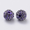 Polymer Clay Rhinestone Beads RB-H258-HD10mm-539-2
