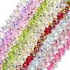 Electroplate Baking Paint Glass Beads Strands EGLA-K061-12A-1