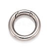 Non-Tarnish 304 Stainless Steel Spring Gate Rings X-STAS-M296-01P-A-1