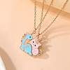 Alloy with Enamel Pendant Necklaces PW-WG4DEBC-01-4