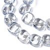 Electroplate Glass Beads Strand X-EGLA-S188-21-A02-3