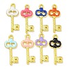 Rack Plating Brass Enamel Pendants KK-G515-05G-1