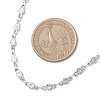 304 Stainless Steel Flower Link Chain Necklaces for Women NJEW-JN05587-3