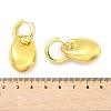 Oval Brass Hoop Earrings for Women EJEW-U057-06A-01G-5
