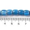 Handmade Lampwork Chevron Beads Strands X-LAMP-K041-01B-07-5
