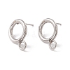 304 Stainless Steel Stud Earring Findings STAS-P308-02A-P-1