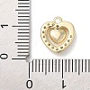 Brass with Cubic Zirconia Charms KK-Q817-02G-3