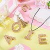 5Pcs 5 Styles Handmade Polymer Clay Rhinestone Big Pendants FIND-BT0001-39A-7
