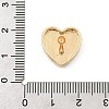 Brass Micro Pave Cubic Zirconia Slide Charms ZIRC-I068-24G-02-3