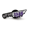 Knife with Word Not Your Babe Enamel Pins JEWB-M029-06A-EB-1