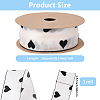 1Roll Printed Polyester Chiffon Ribbons OCOR-CY0002-35B-2