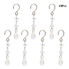 Teardrop Glass Suncatchers HJEW-FS00032-1