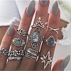 Alloy & Resin Finger Rings Sets WG5C8A1-01-2