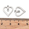 316 Surgical Stainless Steel Charms STAS-Q314-24P-3