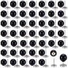 80Pcs Plastic Imitation Pearl Anti-glare Lapel Pins Brooches JEWB-SP0001-12B-1
