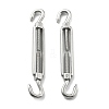 304 Stainless Steel Turnbuckle with Adjustment Hook Eyelet Screw STAS-B082-03P-1