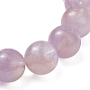 Natural Amethyst Round Beads Stretch Bracelets for Women BJEW-JB12127-02-4