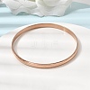 304 Stainless Steel Plain Bangles for Women Men BJEW-Z167-01M-04-3