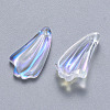 Transparent Spray Painted Glass Pendants GLAA-T016-25-2