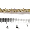 Electroplate Transparent Glass Beads Strands LS-EGLA-A035-T3mm-L16-4