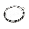 Flat Round Tibetan Style Pendant Cabochon Settings LS-TIBE-C067kg-01AS-NR-2