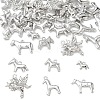 30Pcs 6 Styles Alloy Pendants FIND-YW0012-69-1