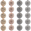20Pcs 4 Colors Alloy Rhinestone Beads FIND-PA0001-20-1