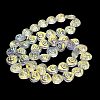 Electroplate Baking Paint Glass Beads Strands EGLA-K061-13A-4