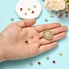 15Pcs 3 Colors Brass Pave Cubic Zirconia Heart Connector Charms KK-YW0004-66-4