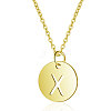 201 Stainless Steel Initial Pendants Necklaces NJEW-S069-TN508-X-1