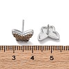 Brass Stud Earrings EJEW-D288-08P-3