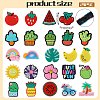 24Pcs 23 Styles Fruits PVC Plastic Beads FIND-SZ0003-67-2