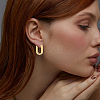 4 Styles Stainless Steel Huggie Hoop Earrings Sets for Women EJEW-SC0001-74-5
